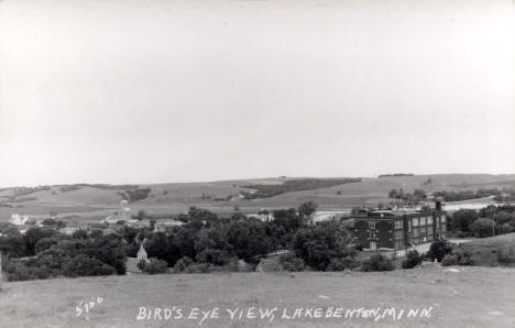 Birds eye view, Lake Benton Minnesota, 1910's