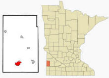 Location of Lake Benton, Minnesota