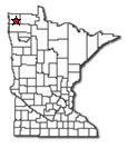 Location of Lake Bronson MN