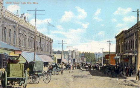 Center Street, Lake City Minnesota, 1912