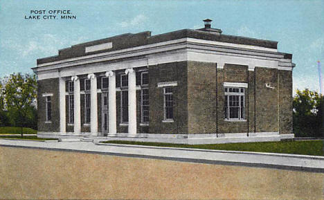 Post Office, Lake City Minnesota, 1910's