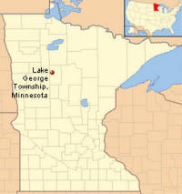 Location of Lake George Township Minnesota