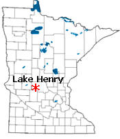 Location of Lake Henry Minnesota