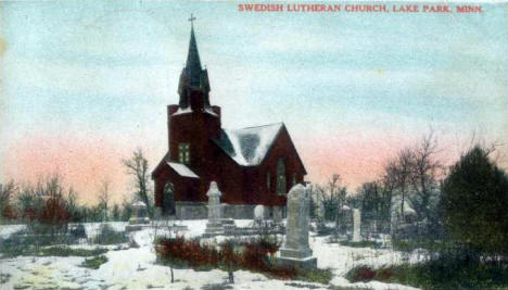 Swedish Lutheran Church, Lake Park Minnesota, 1908