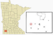 Location of Lake Wilson, Minnesota