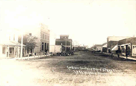 Looking south on Main Street, Lake Wilson Minnesota, 1910's?