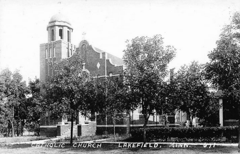 Catholic Church, Lakefield Minnesota, 1950's