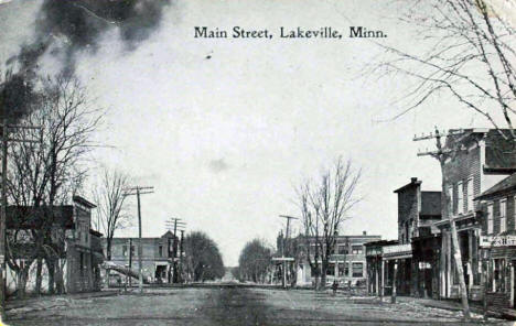 Main Street, Lakeville Minnesota, 1913