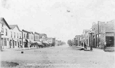 Main Street looking south, Lamberton Minnesota, 1910's