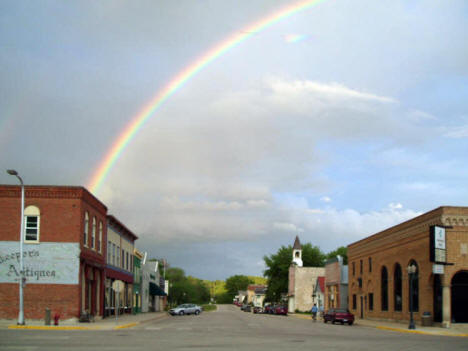 Rainbow over Lanesboro Minnesota, 2008