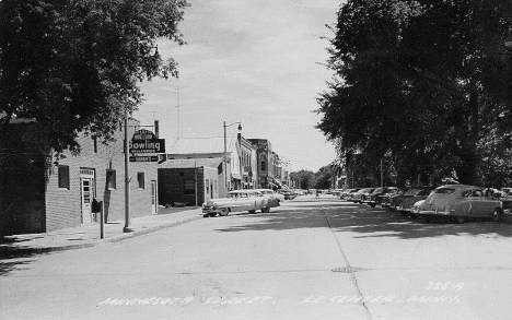 Minnesota Street, Le Center Minnesota, 1950's