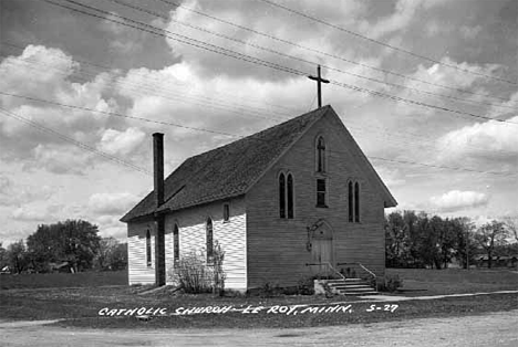 Catholic Church, LeRoy Minnesota, 1950