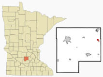 Location of Lester Prairie, Minnesota
