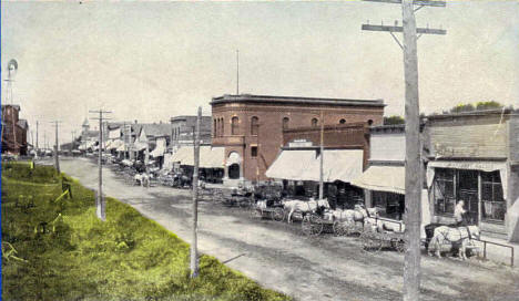 Main Street, Lewiston Minnesota, 1910