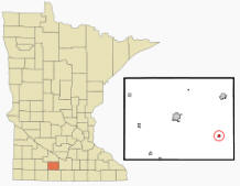 Location of Lewisville, Minnesota