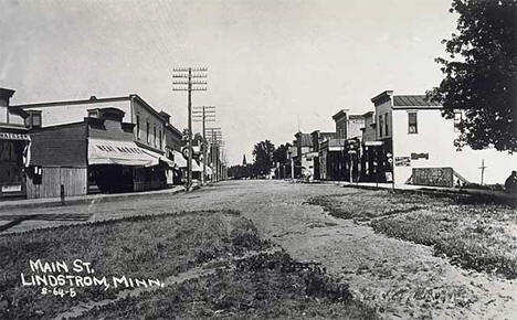 Main Street, Lindstrom Minnesota, 1890