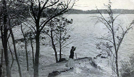 View of Chisago Lake from Cape Horn Summer Tourists Home, Lindstrom, 1915