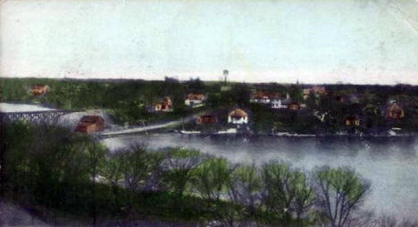 Birds eye view, Lindstrom Minnesota, 1907