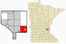 Location of Lino Lakes, Minnesota