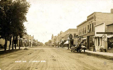 Sibley Avenue, Litchfield Minnesota, 1909