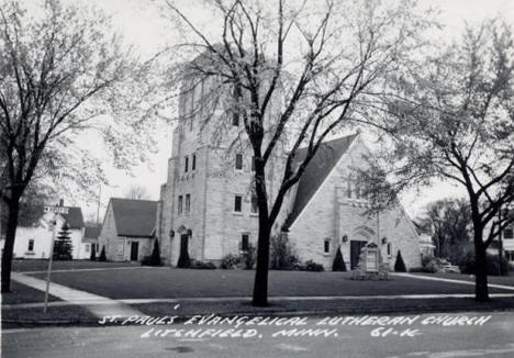 St. Paul's Evangelical Lutheran Church, Litchfield Minnesota, 1940's