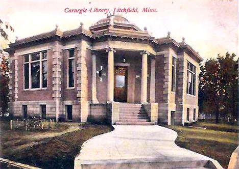 Carnegie Library, Litchfield Minnesota, 1910's