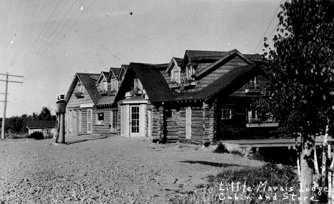 Little Marais Lodge, cabin and store, 1920