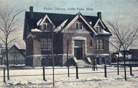 Public Library, Little Falls Minnesota, 1910