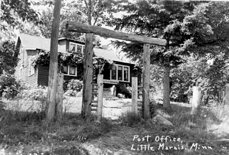 Post Office, Little Marais Minnesota, 1952