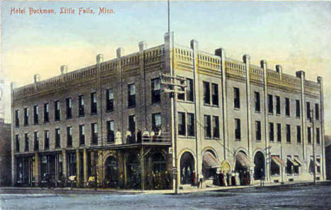 Hotel Buckman, Little Falls Minnesota, 1910's