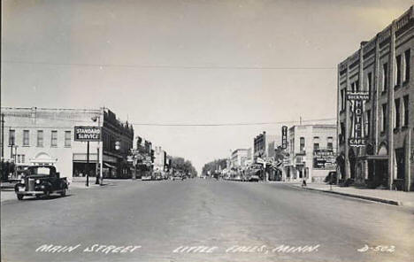 Main Street, Little Falls Minnesota, 1940
