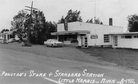 Fenstad's Store and Standard Station, Little Marais Minnesota, 1950's