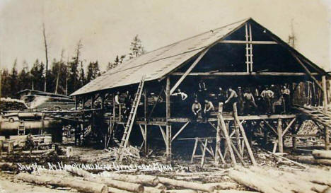 Sawmill at Happyland near Littlefork Minnesota, 1910's