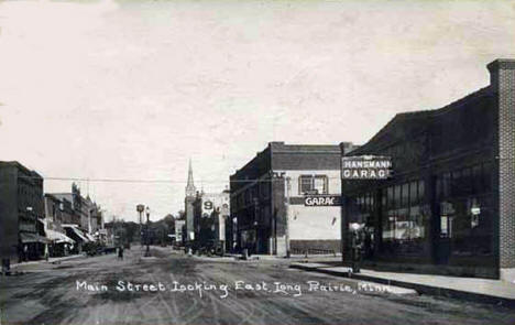 Main Street looking east, Long Prairie Minnesota, 1920's?