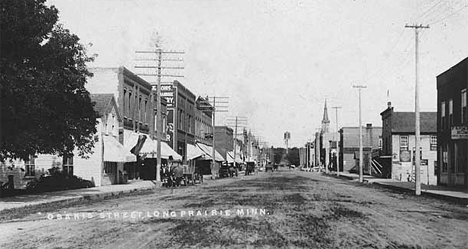Osakis Street, Long Prairie Minnesota, 1909