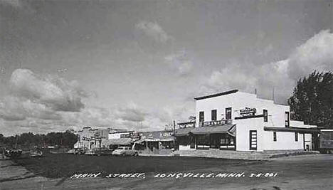 Main Street, Longville Minnesota, 1952