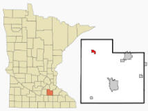 Location of Lonsdale Minnesota