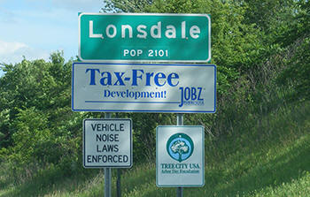 Londale Minnesota Population Sign