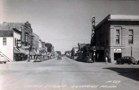 Main Street, Luverne Minnesota, 1940's