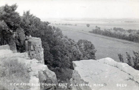 View from Blue Mounds east of Luverne Minnesota, 1950's