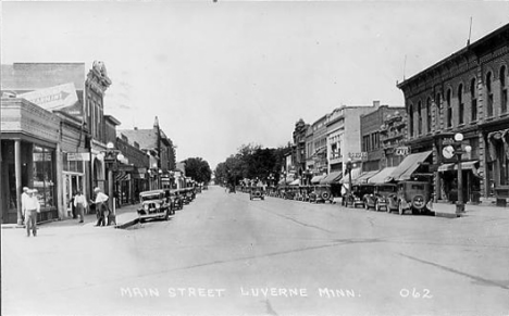Main Street, Luverne Minnesota, 1935