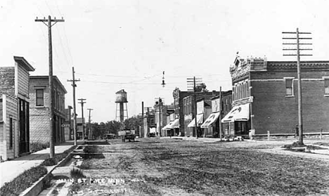Main Street, Lyle Minnesota, 1910