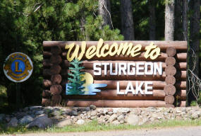 Sturgeon Lake Minnesota Welcome Sign