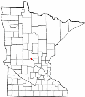 Location of Bowlus, Minnesota