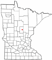 Location of Crosby, Minnesota