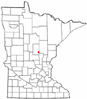 Location of Garrison, Minnesota