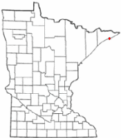 Location of Grand Marais, Minnesota