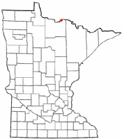 Location of International Falls, Minnesota