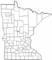 Location of Motley, Minnesota