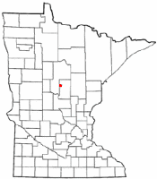 Location of Pequot Lakes, Minnesota